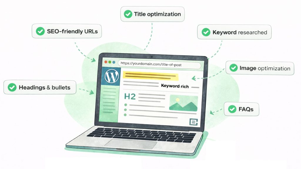 automated blog writing and SEO using AI