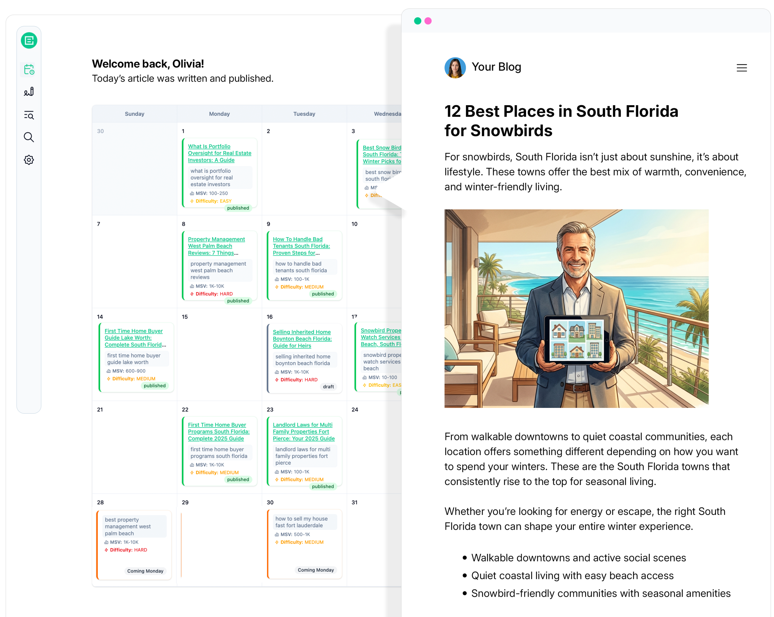 automatic wix blog posts and SEO agent